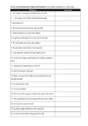 English Worksheet: error correction