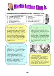 Dr. Martin Luther King Jr (3 pages)