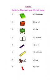 English worksheet: CLASSROOM VOCABULARY