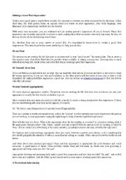 English Worksheet: impression