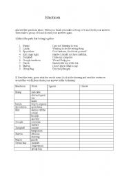 English worksheet: emoticons