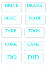 English worksheet: ACTIVITY-CARDS-irregular verbs