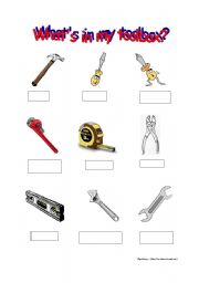 Whats in my toolbox 1 (worksheet)