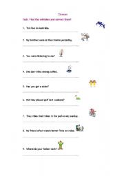 English worksheet: Mistakes under a loop