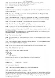 English Worksheet: For love or Money!