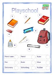 English Worksheet: My classroom