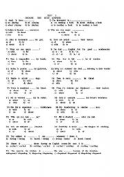 English Worksheet: adjectives+ing/adjectivectives+ed/superlative/if clause/tenses