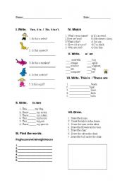 English worksheet: TEST