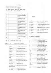 English Worksheet: THERE IS/THERE ARE