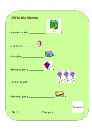 English Worksheet: PLAYGROUND