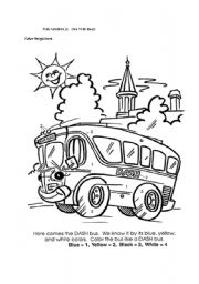 English Worksheet: COLOURING ACTIVITY