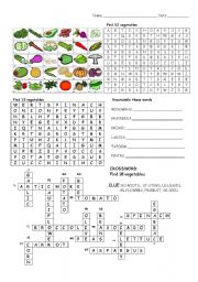 English Worksheet: Vegetables