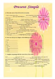 English Worksheet: Present Simple