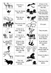 English Worksheet: Animal Dominoes page 2