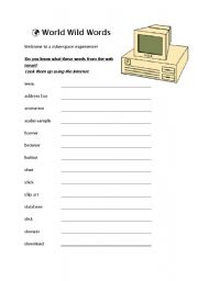 English Worksheet: World Wide Words