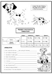 101 DALMATIAN - PRESENT CONTINUOUS AFF, NEG, Q