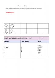 English Worksheet: food 