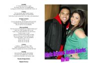 English worksheet: Chris Brown & Jordin Sparks - No Air