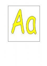 English Worksheet: Alphabet Flash cards
