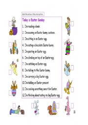 English worksheet: easter sunday