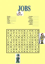 English worksheet: JOBS