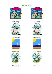English Worksheet: Weather memory