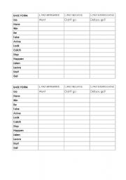 English worksheet: Practise Simple Past