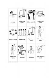 English Worksheet: classroom rules