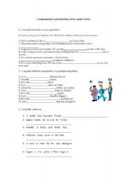English Worksheet: Comparative and superlative adjectives