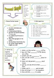 English Worksheet: Present Simple