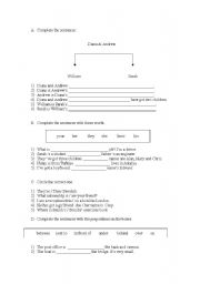 English worksheet: POSSESSVE