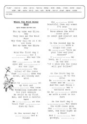 English Worksheet: Where the wild roses grow by Kylie Minogue and Nick Cave