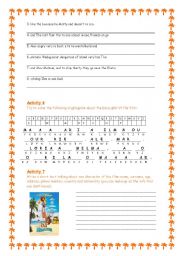 English Worksheet: Madagascar - The Movie 3/3