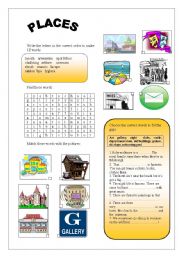 English Worksheet: Places