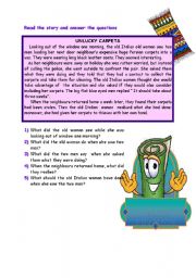 English Worksheet: reading activity