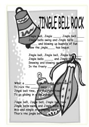 English Worksheet: Jingle bell rock gap