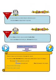 English Worksheet: Relative Clauses (3)