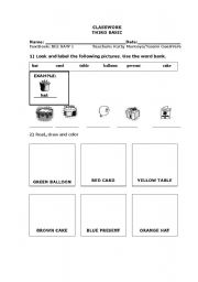 English Worksheet: HAPPY BIRTHDAY