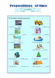 Prepositions of time