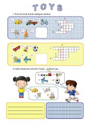 English Worksheet: Toys