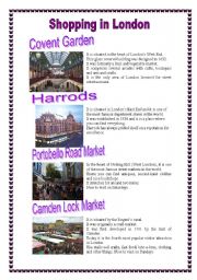 English Worksheet: Shopping in London 2 (17.01.09)