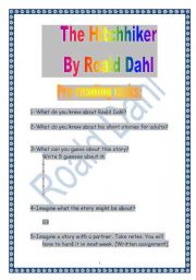 PROJECT: Reading a short-story by Dahl: the Hitchhiker (9 pages) (more colourful version)