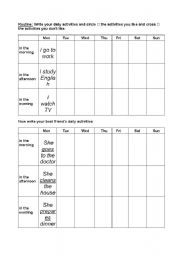 English worksheet: Simple Present Tense worksheet