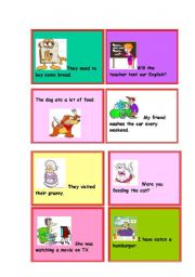 English Worksheet: Passive Voice Cards - 5 of 5