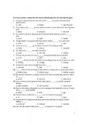 English Worksheet: Business English Vocabulary 1