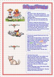 English Worksheet: Sally and Veronica - Reading for Beginners