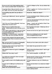 English Worksheet: Conversation starters