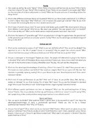 English Worksheet: Speaking Topics