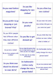 English Worksheet: Lets talk about clothing!