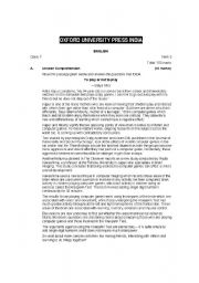 English Worksheet: english worksheet